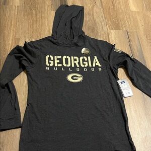 Colosseum Black Hoodie University of Georgia
